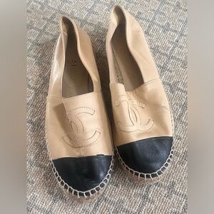 CHANEL espadrille flats